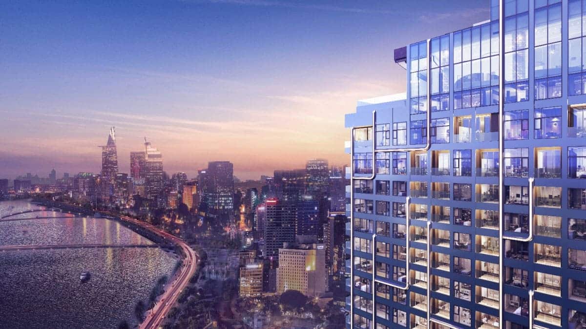 Phối cảnh Grand Marina, Saigon - dự án bất động sản hàng hiệu đầu tiên của Marriott International tại Việt Nam.