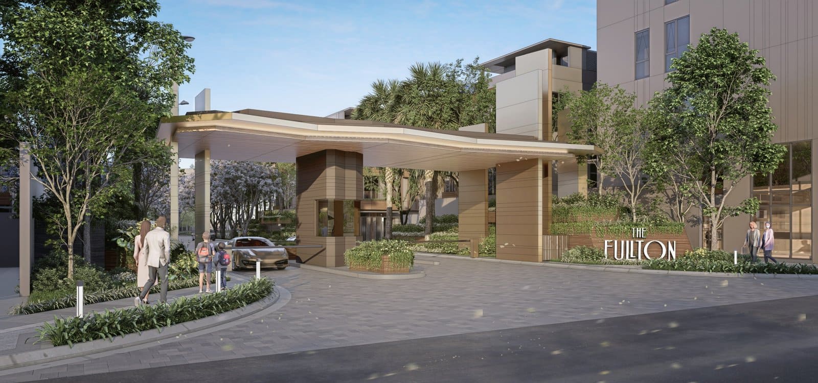 Cổng chào của The Fullton CapitaLand, dự án dân cư thấp tầng đầu tiên của CLD tại tỉnh Hưng Yên, Greater Hanoi.