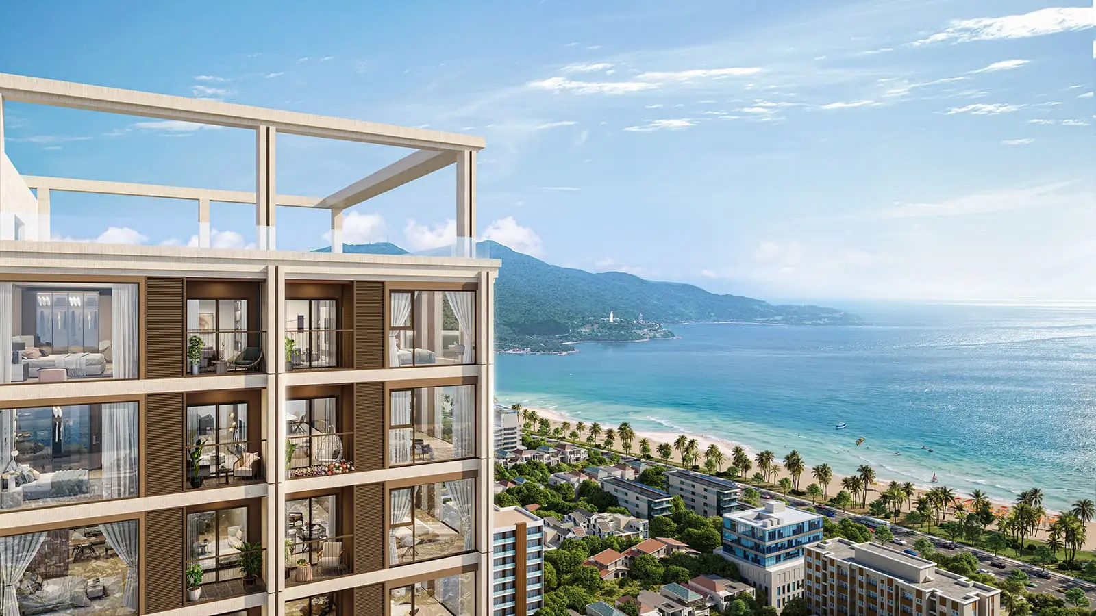 Sun Costa Residences Đà Nẵng: Khu căn hộ cao cấp với tầm nhìn tuyệt đẹp ra biển Mỹ Khê và bán đảo Sơn Trà.