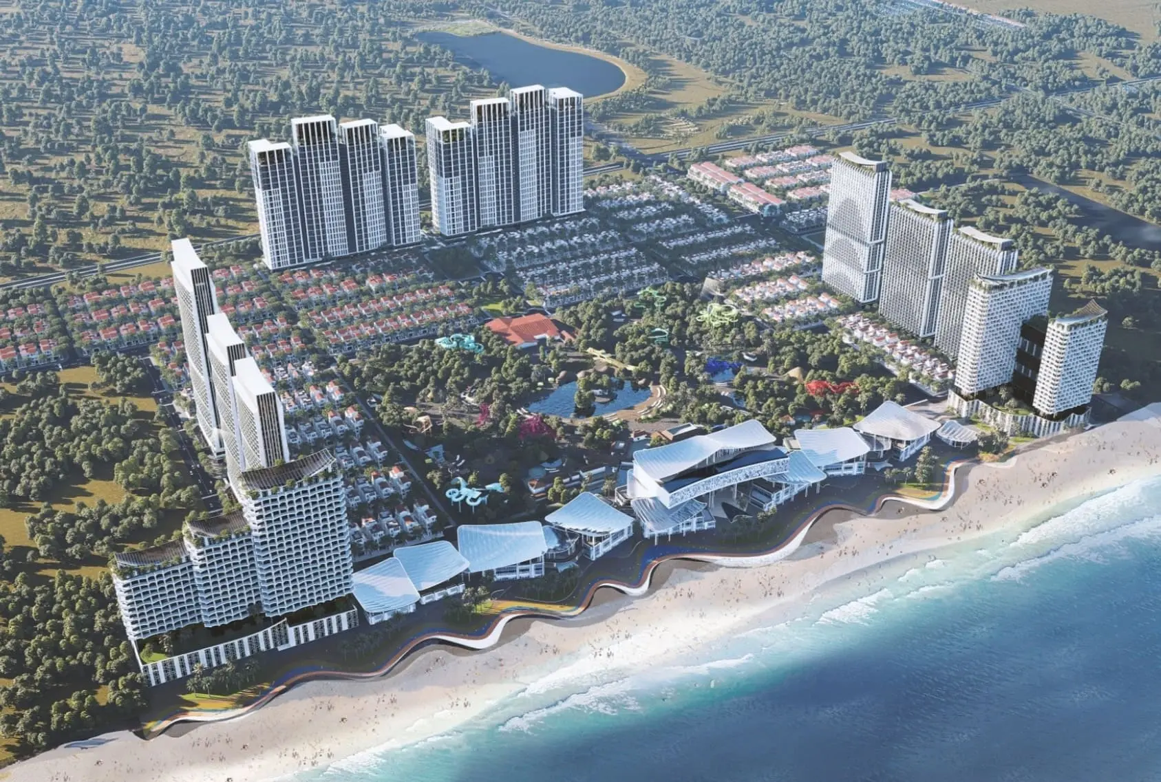 Tổng quan dự án Blanca City tại Vũng Tàu: quần thể nhà ở, nghỉ dưỡng và giải trí quy mô 96 ha.